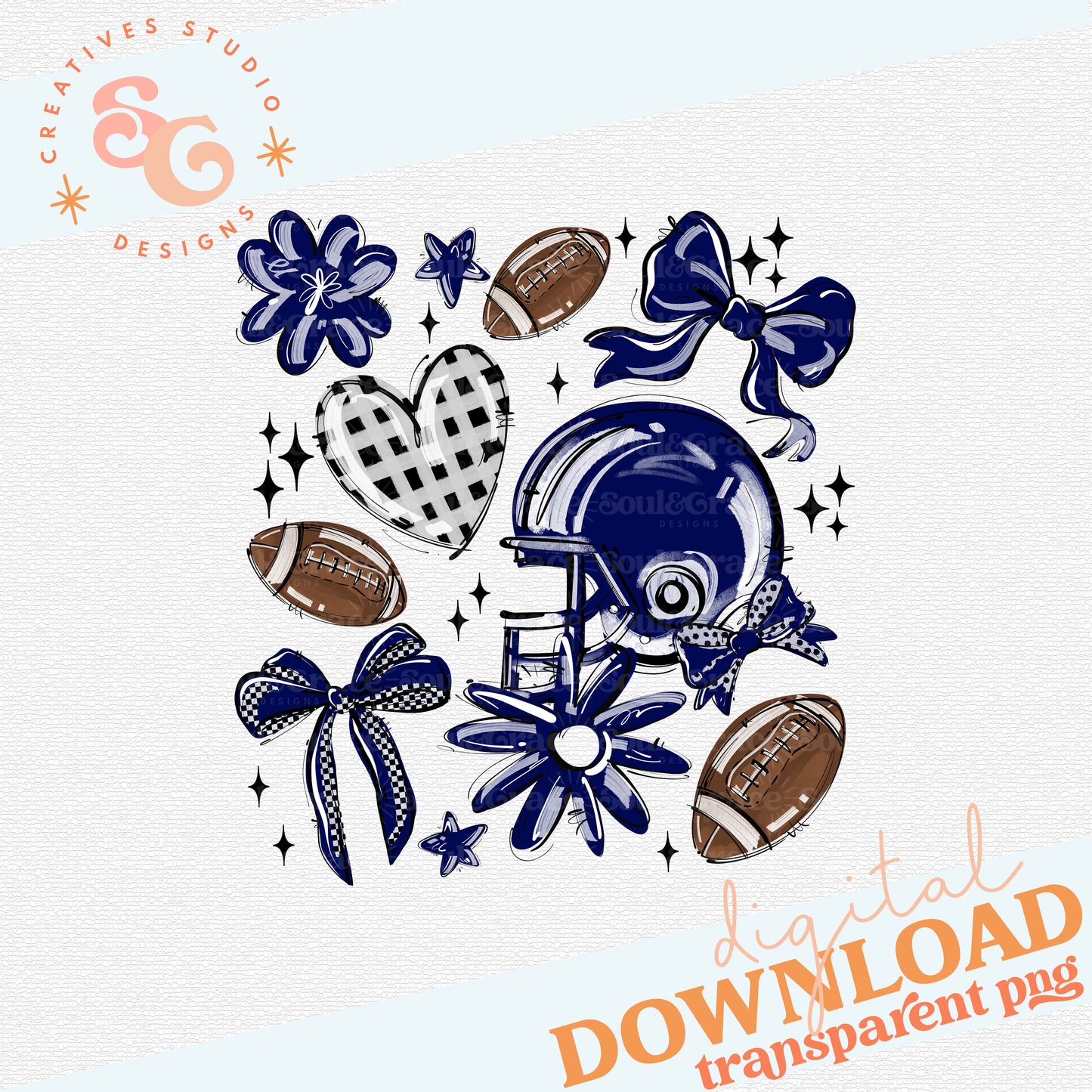 NAVY PLAY BALL FOOTBALL COLLAGE