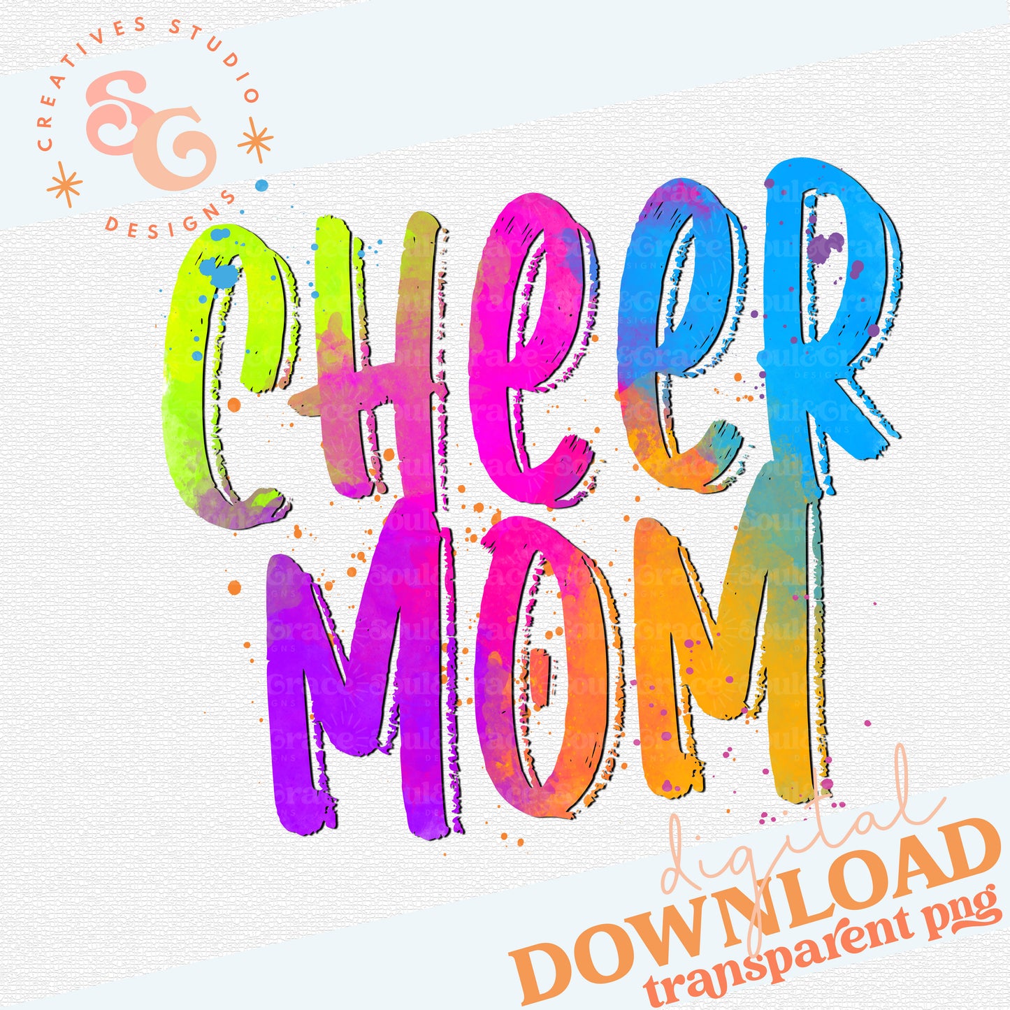 NEON MASCOTS CHEER MOM