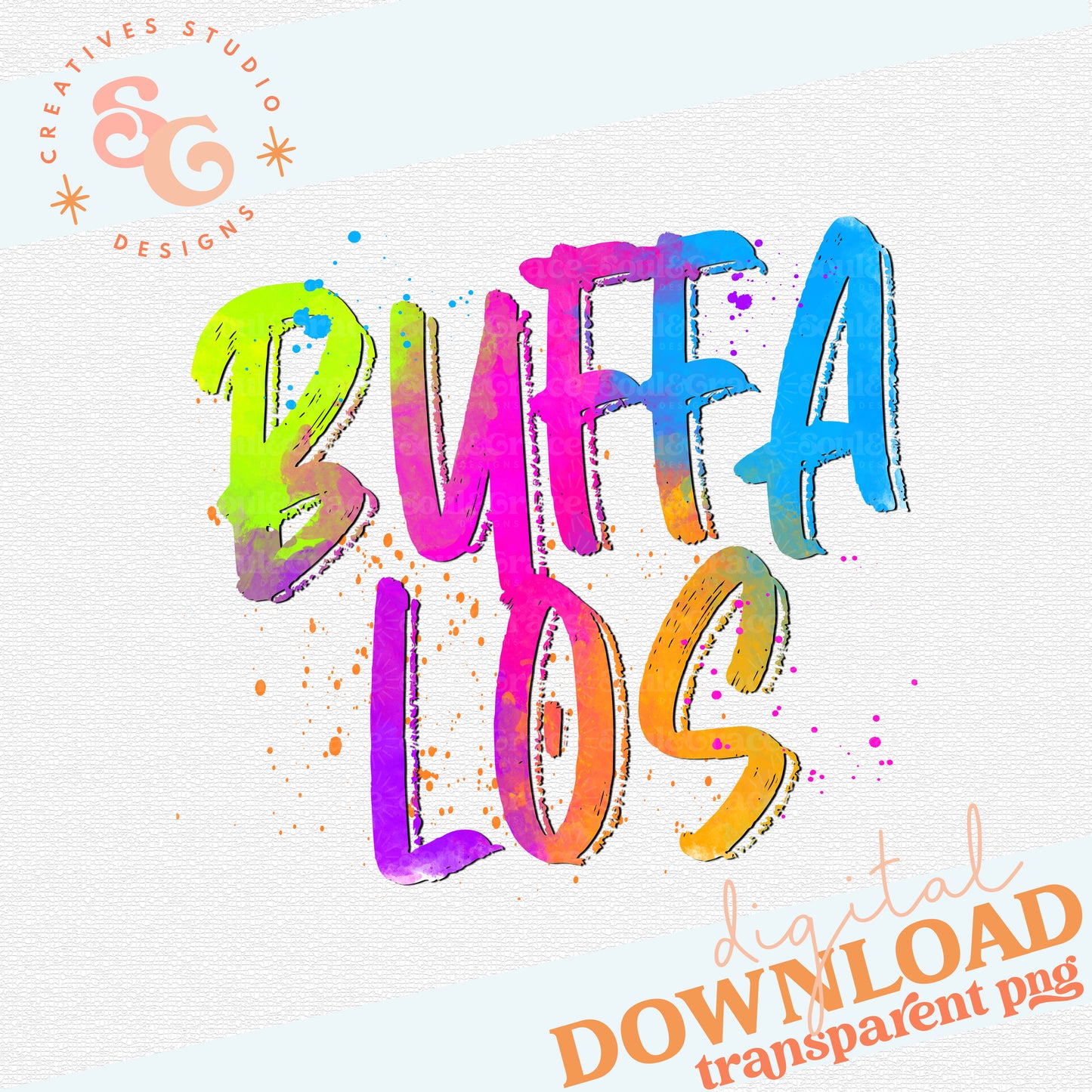 NEON MASCOTS Buffalos