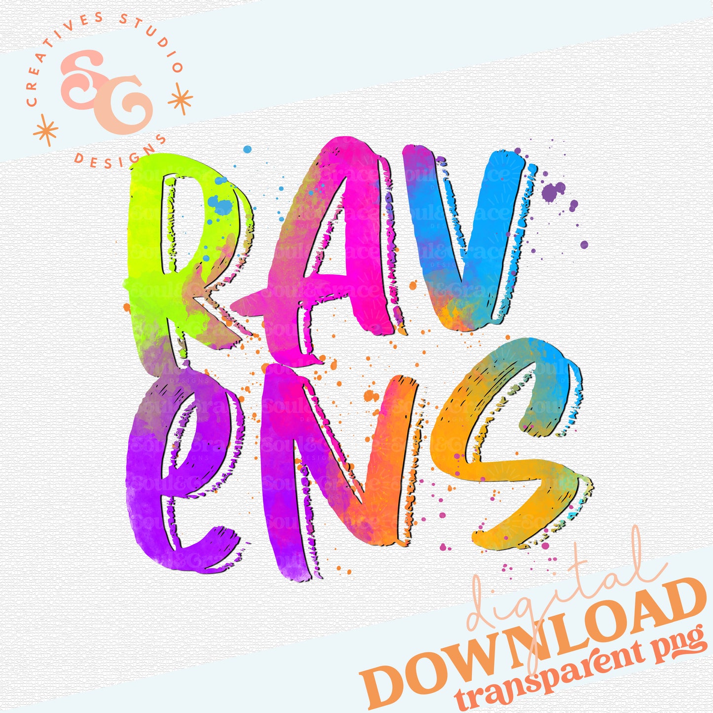 NEON MASCOTS Ravens