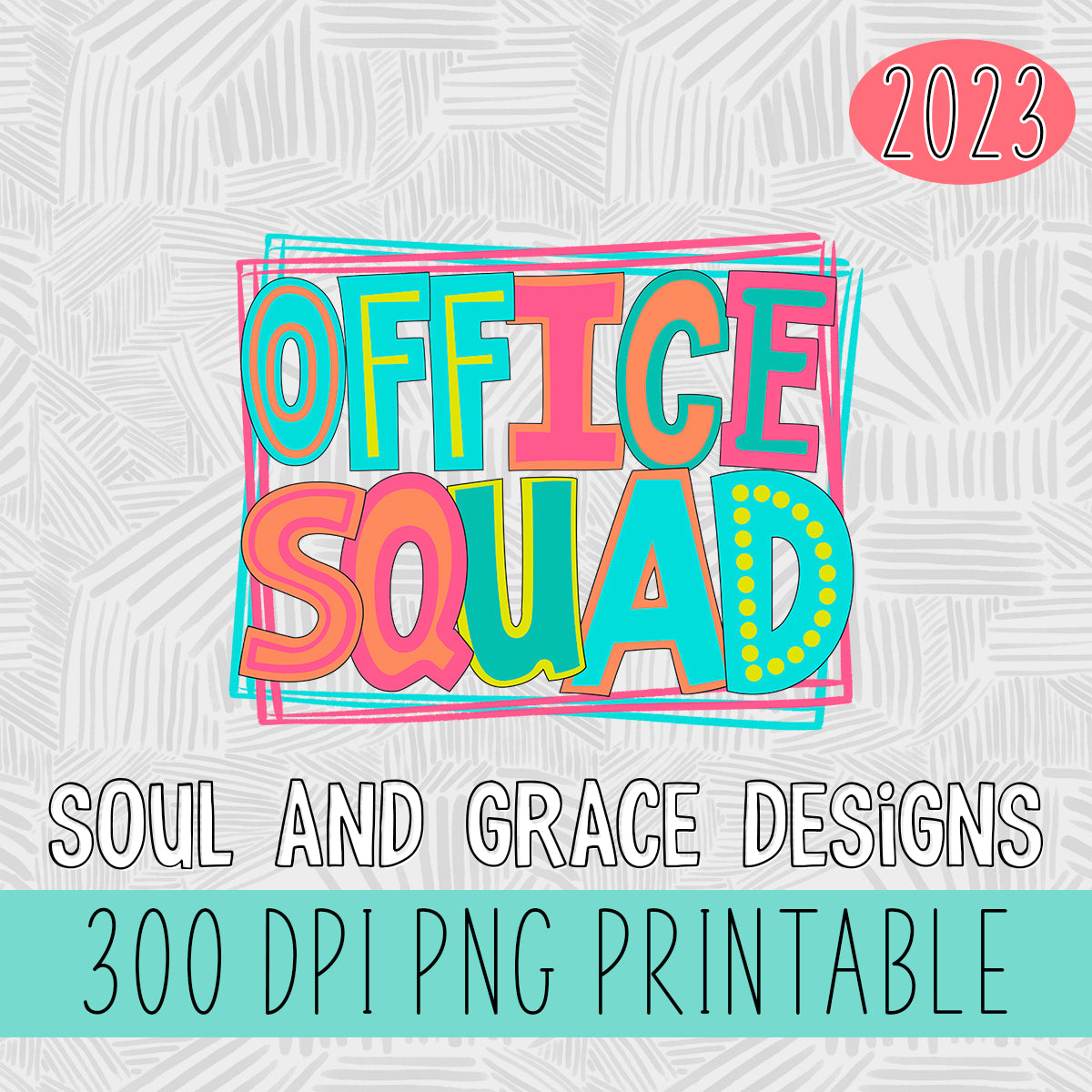 Office Squad Bright Letters