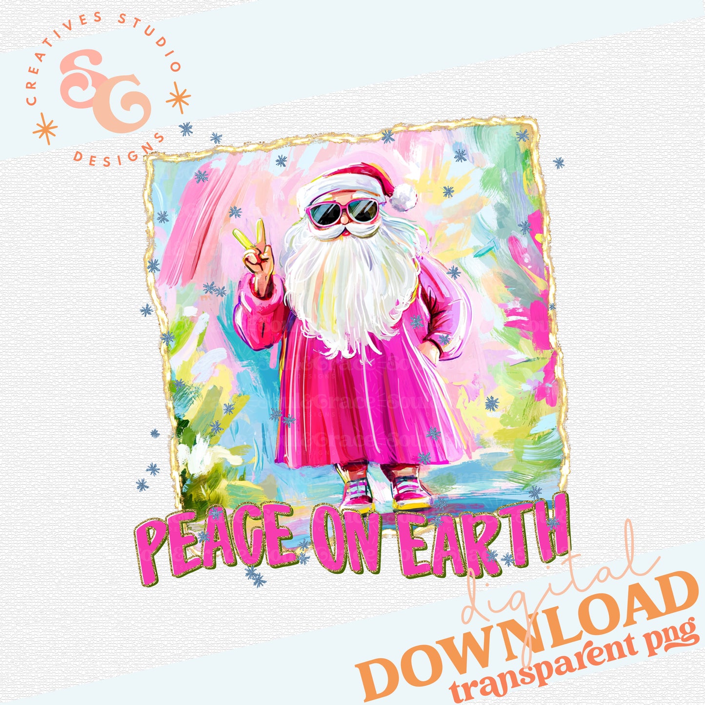 PEACE ON EARTH SANTA