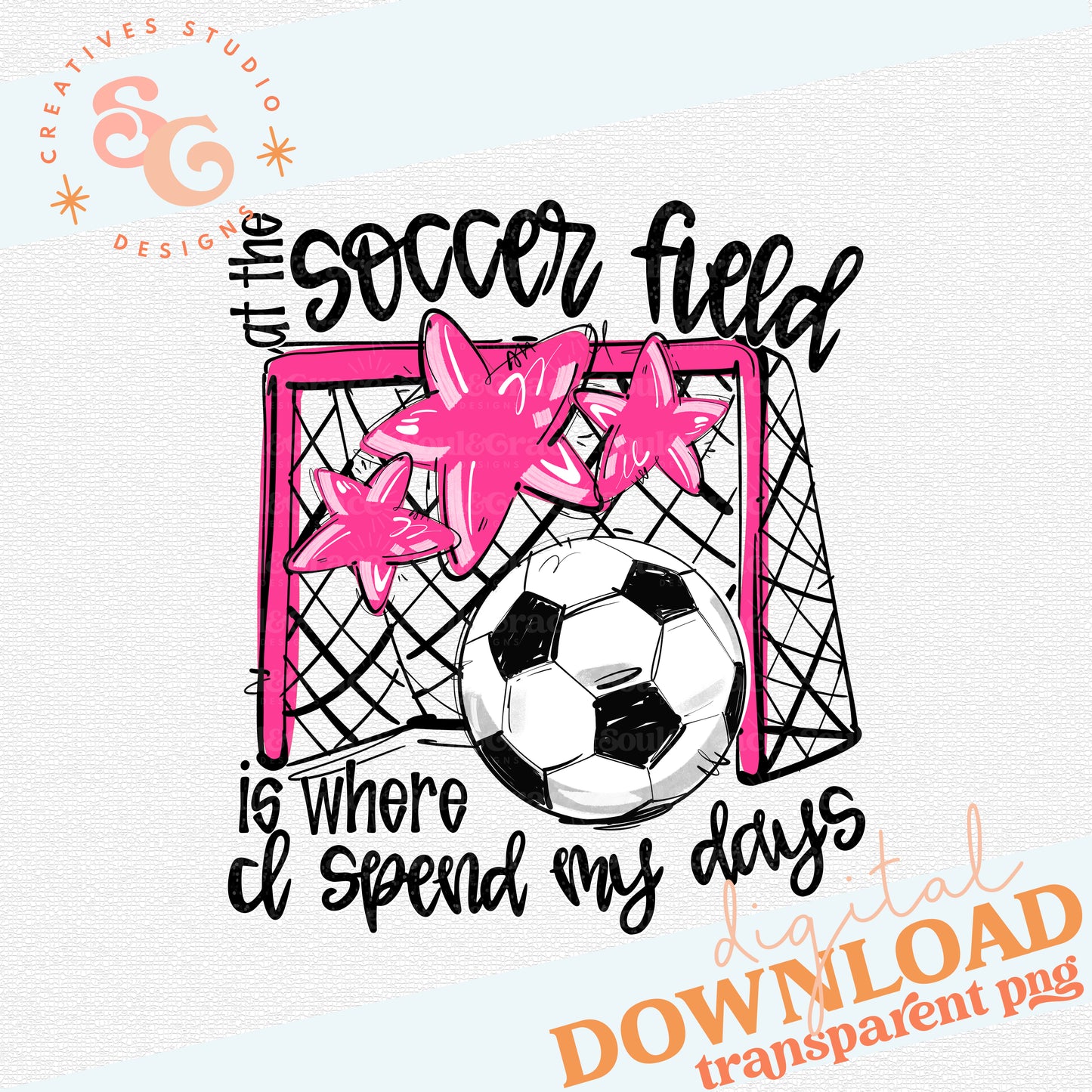 PINK AT THE SOCCER FIELD IS WHERE I SPEND MY DAYS