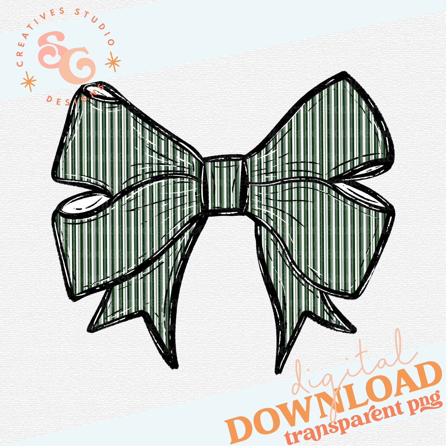 PREPSTER SEERSUCKER BOWS DARK GREEN