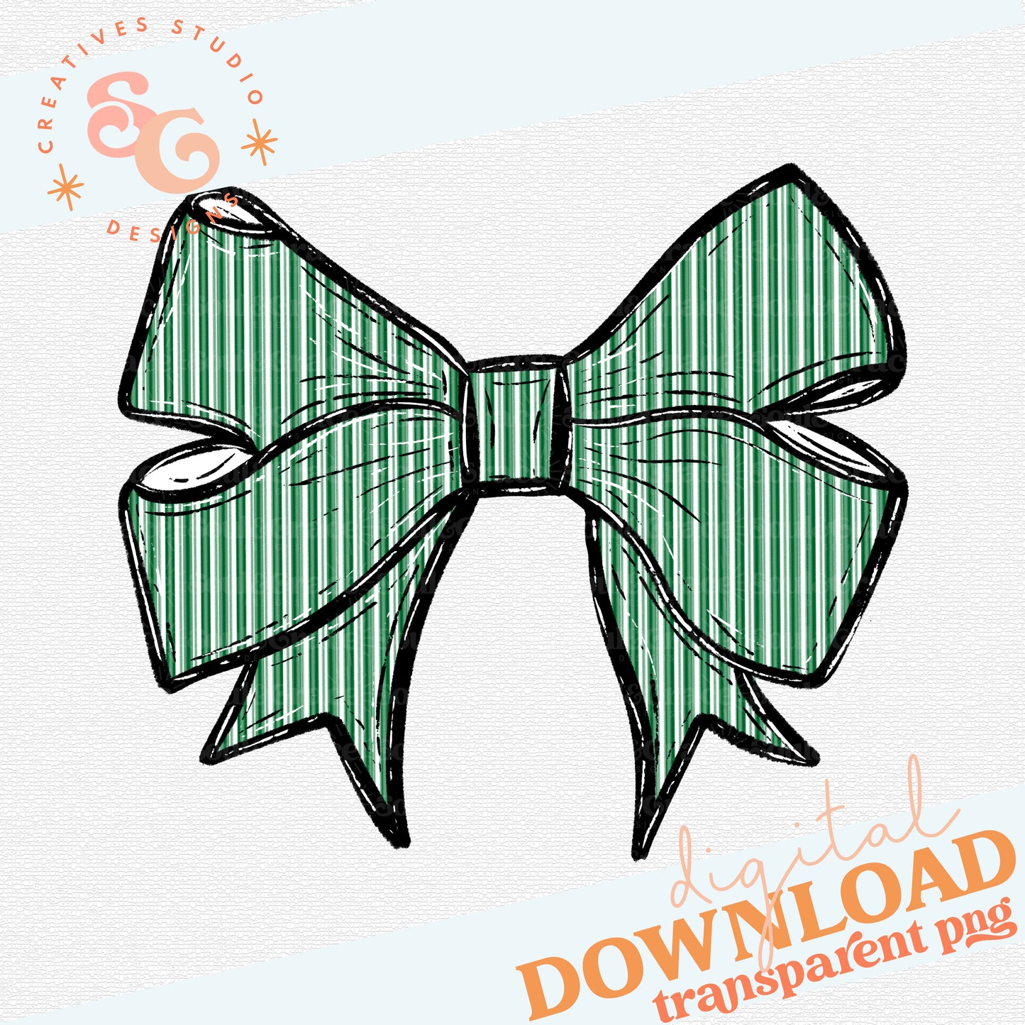 PREPSTER SEERSUCKER BOWS KELLY GREEN
