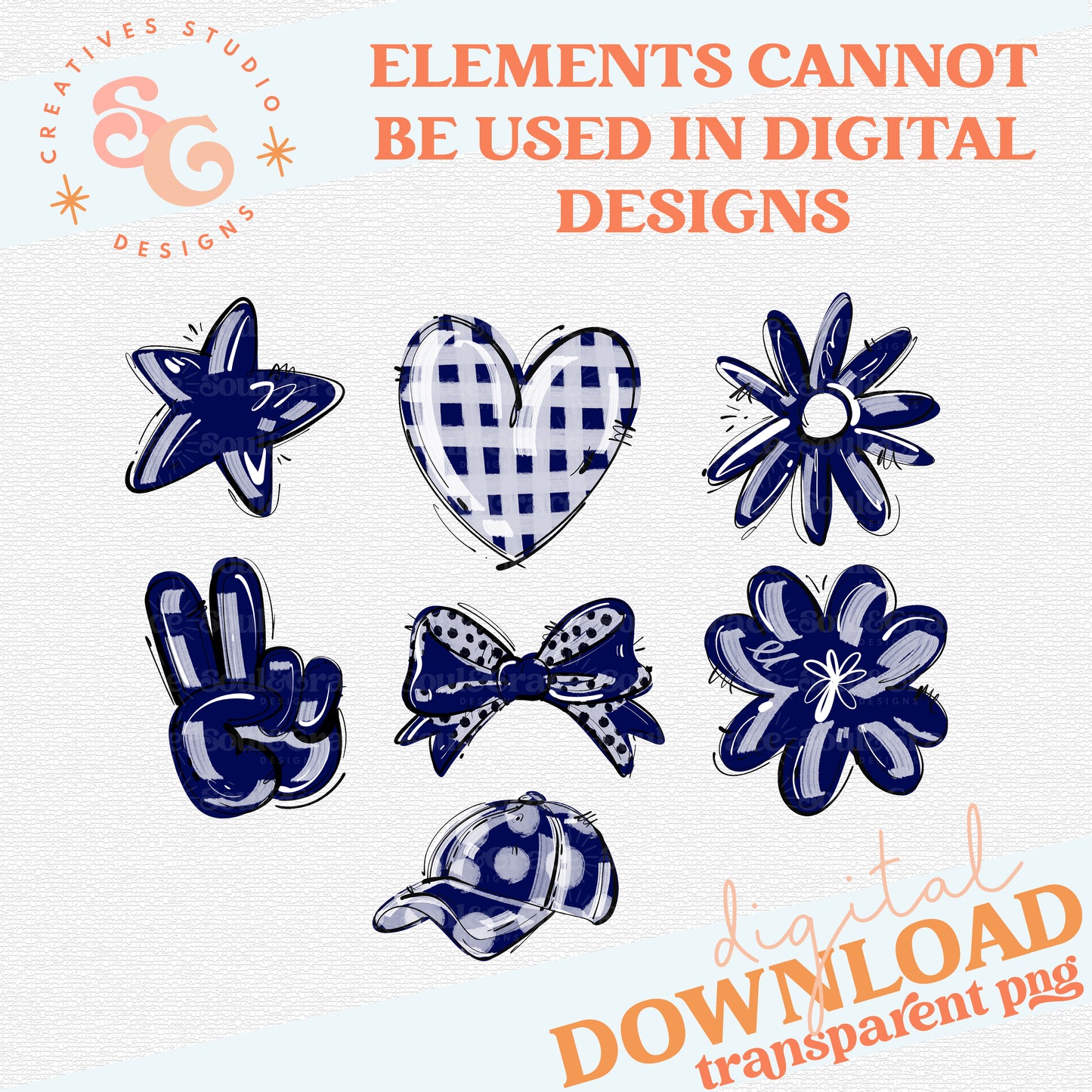PLAY BALL NAVY ELEMENTS