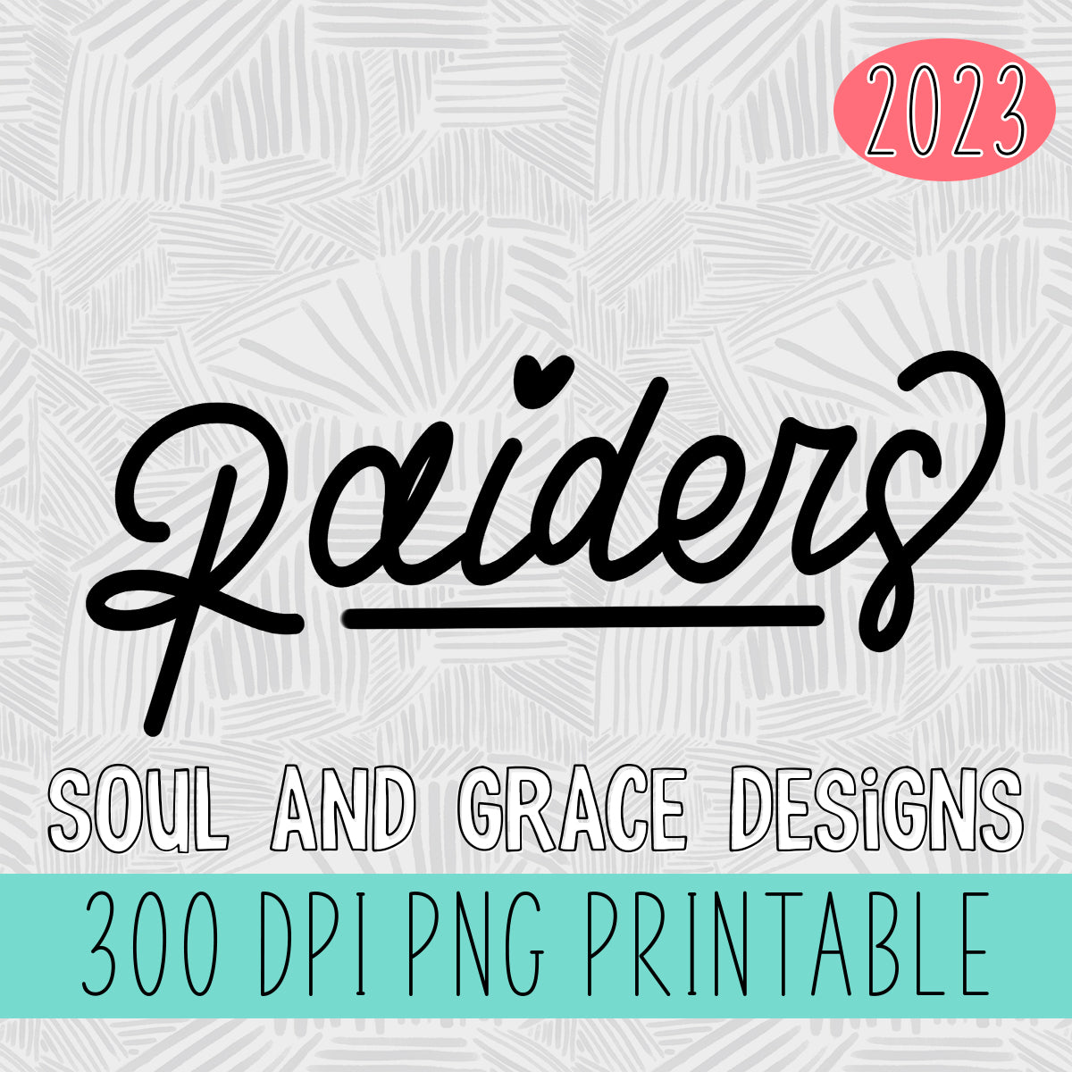 Hand Lettered Raiders – Soul & Grace Designs