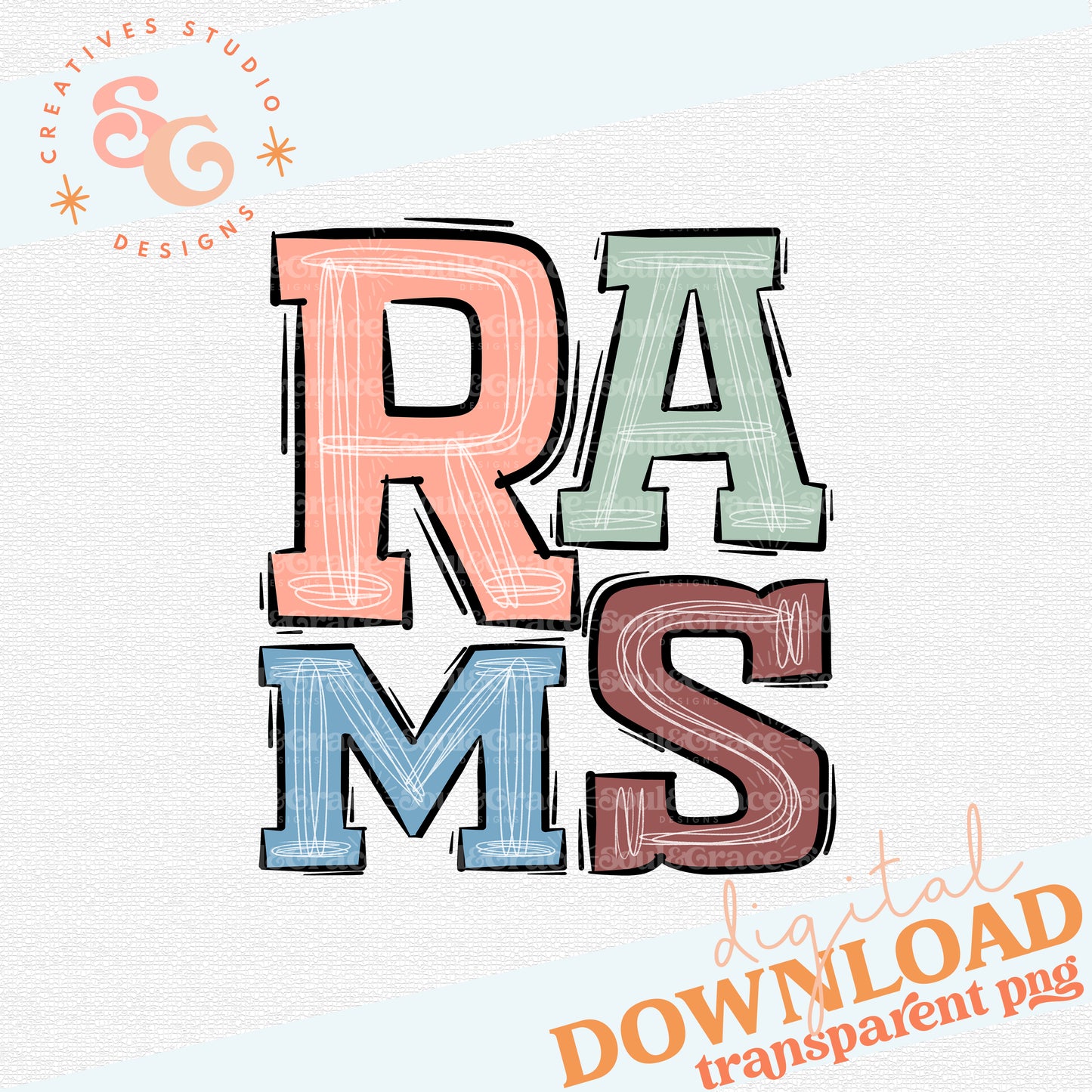 Boho Sports Rams