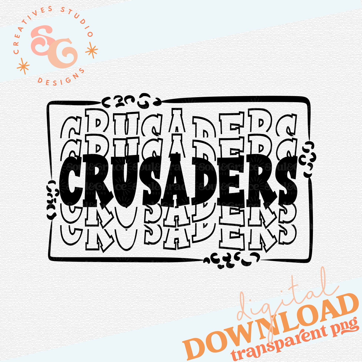 STACKED MASCOTS Crusaders