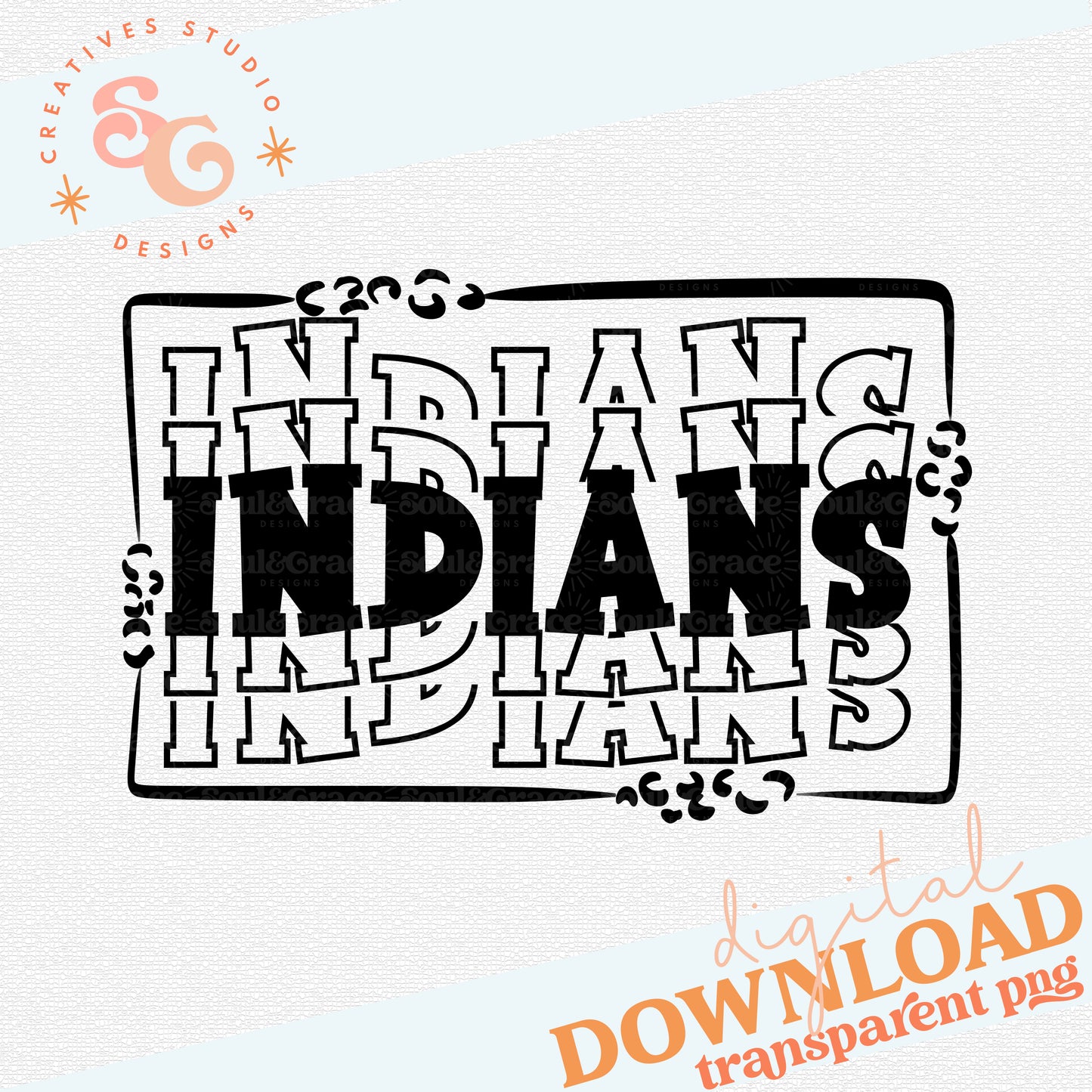 STACKED MASCOTS Indians
