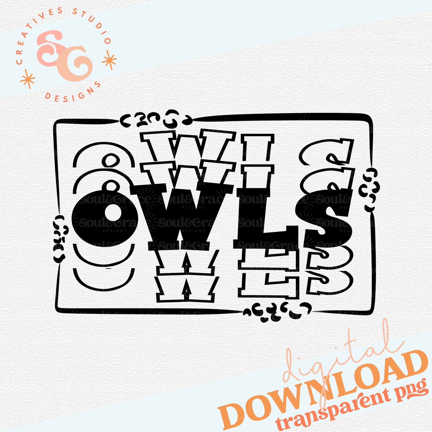 STACKED MASCOTS Owls