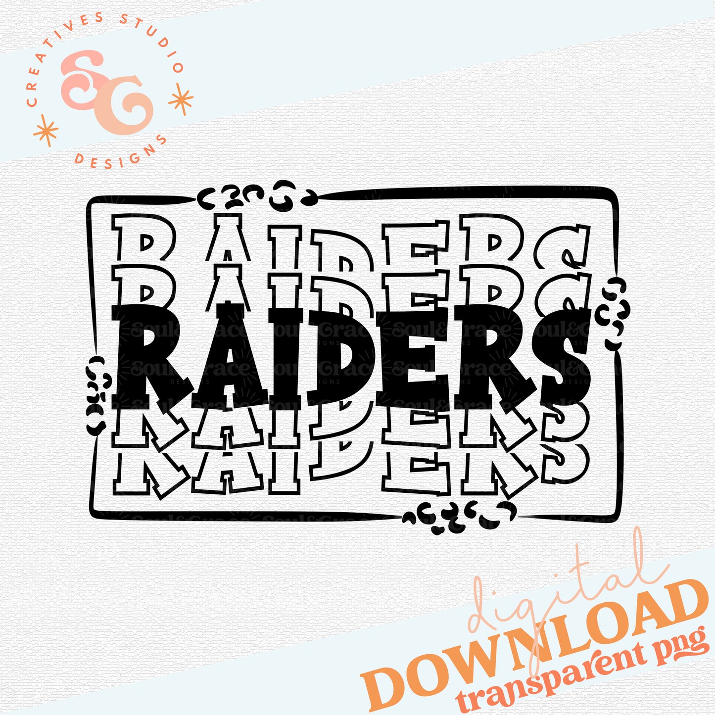 STACKED MASCOTS Raiders