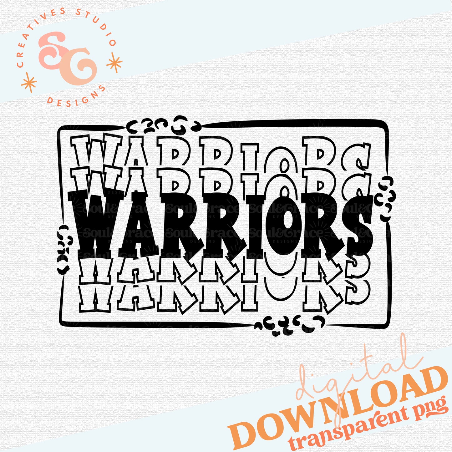 STACKED MASCOTS Warriors
