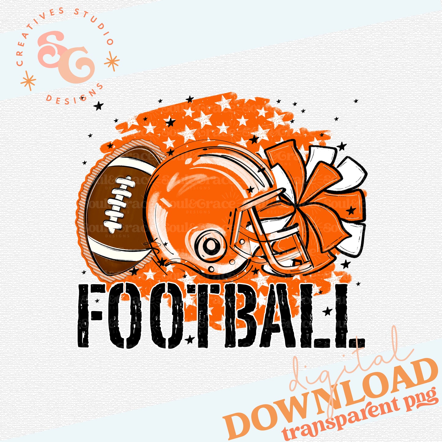 STARS FOOTBALL ORANGE