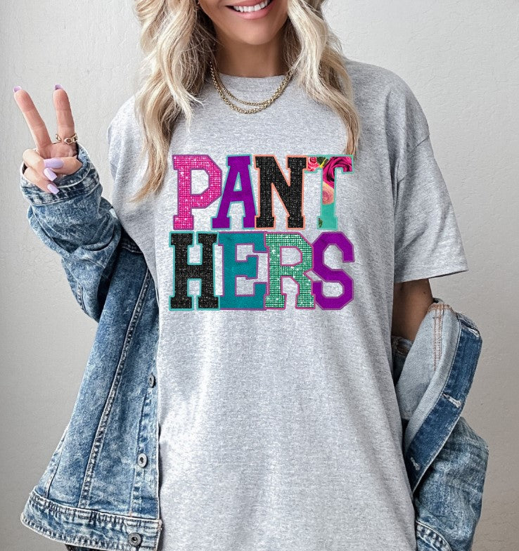 Panthers Faux Applique