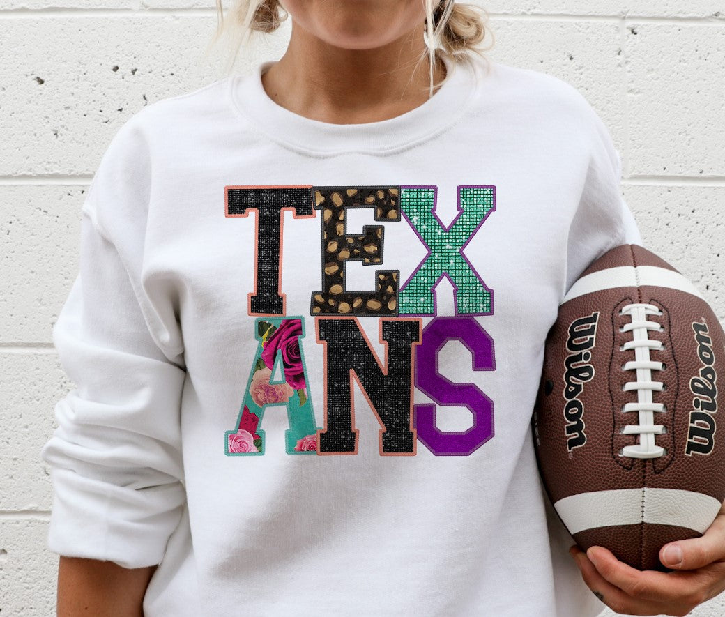 Texans Faux Applique