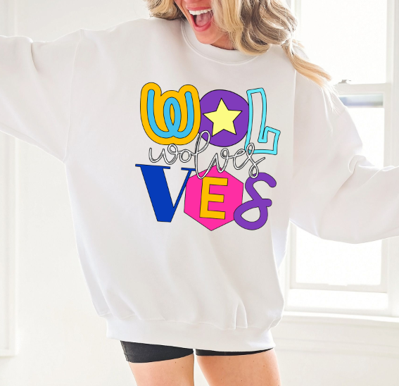 Fun and Funky Mascots Wolves