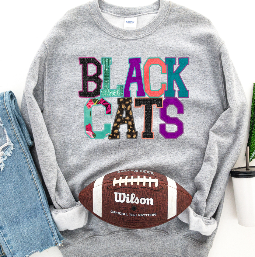 BlackCats Faux Applique