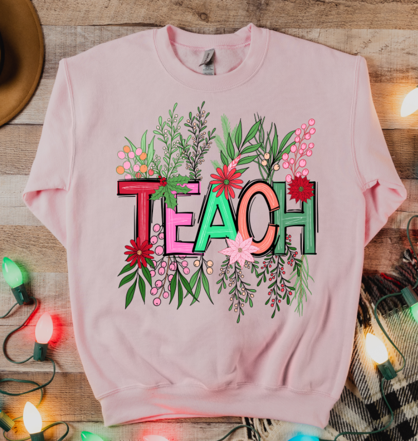 Teach Christmas Floral