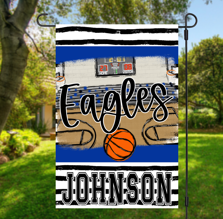 Basketball Court Garden Flag PNG