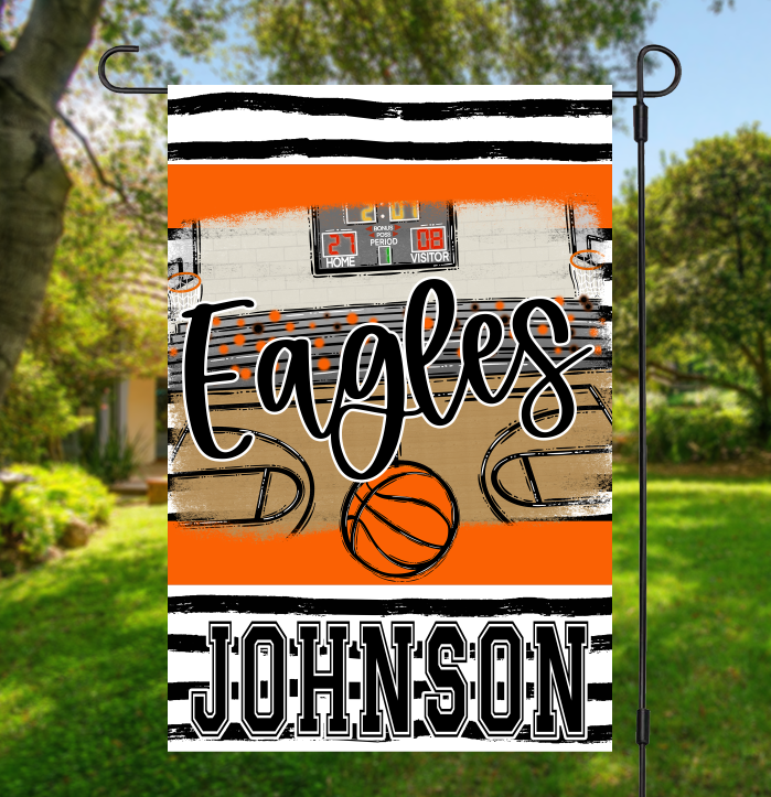 Basketball Court Garden Flag PNG