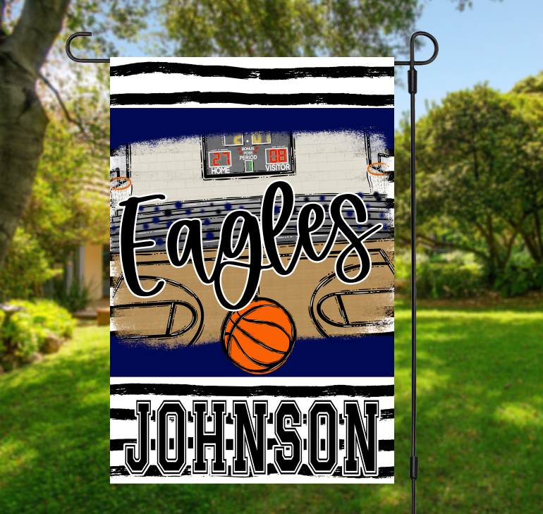 Basketball Court Garden Flag PNG