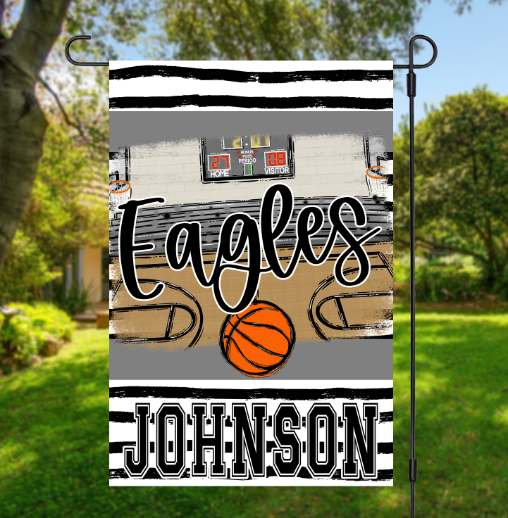 Basketball Court Garden Flag PNG