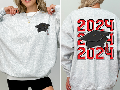 Grad Cap 2024 - Includes Front Pocket