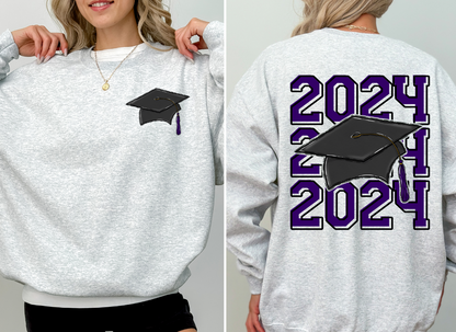 Grad Cap 2024 - Includes Front Pocket