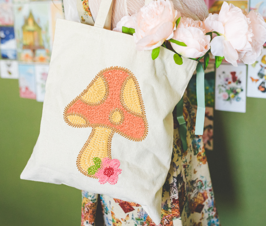 Faux Stitch Mushroom