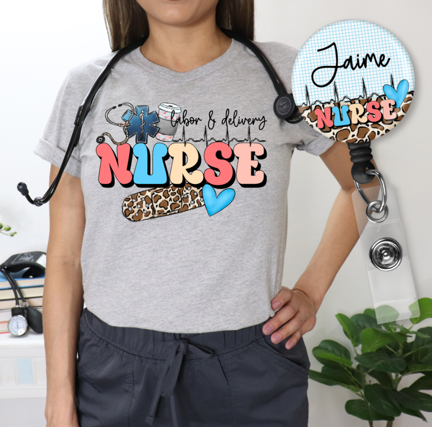 Nurse Collage with BONUS Badge Reel Design