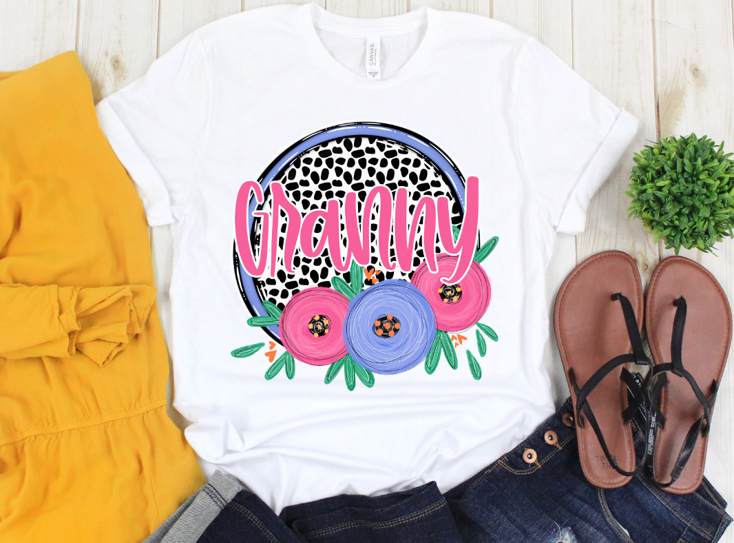 Dot and Floral Mom Names - Choose Your Name