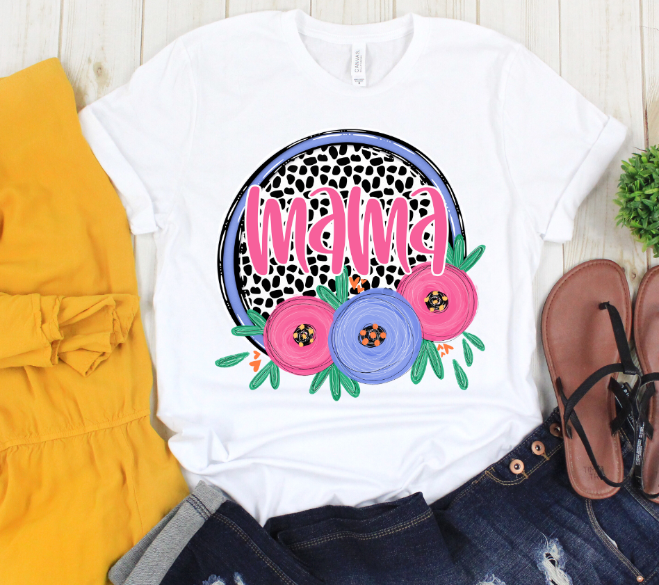 Dot and Floral Mom Names - Choose Your Name