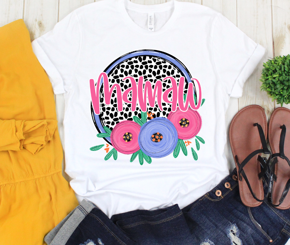 Dot and Floral Mom Names - Choose Your Name