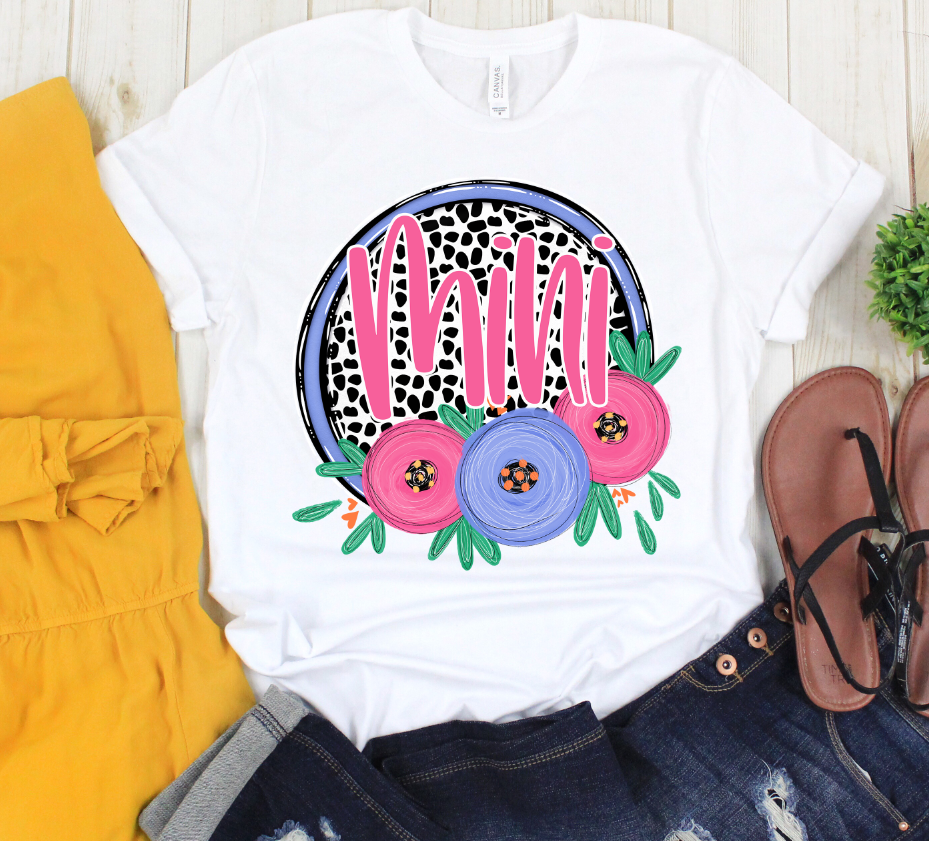 Dot and Floral Mom Names - Choose Your Name