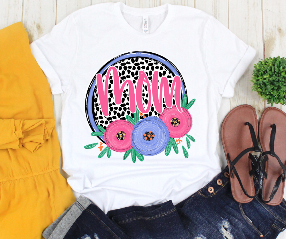 Dot and Floral Mom Names - Choose Your Name