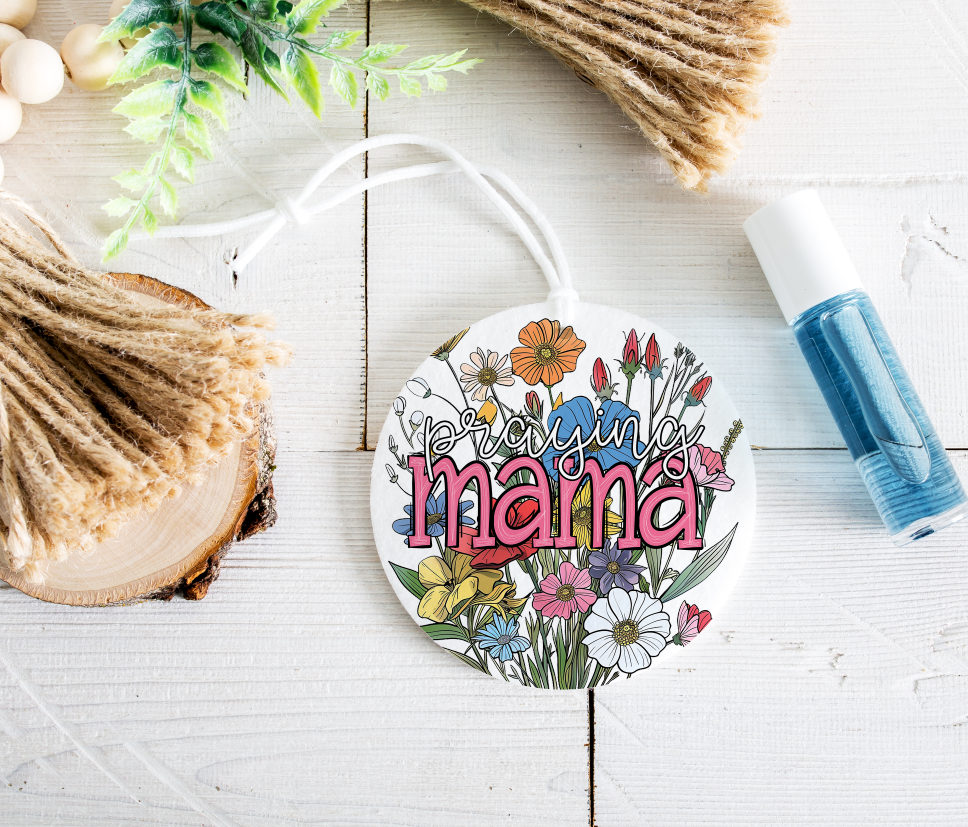 Praying Mama Motel Key Chain, Bag Tag Design Set