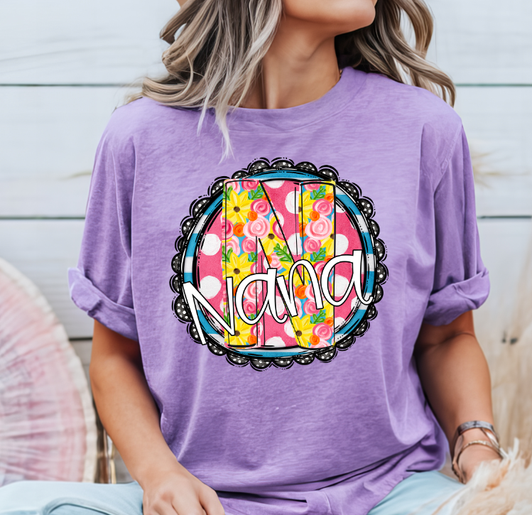 Sunny Floral Circle Nana