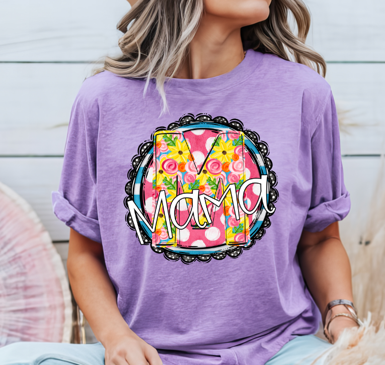 Sunny Floral Circle Mama