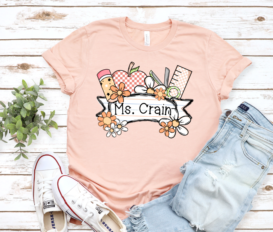 Teacher Daisies Name Plate