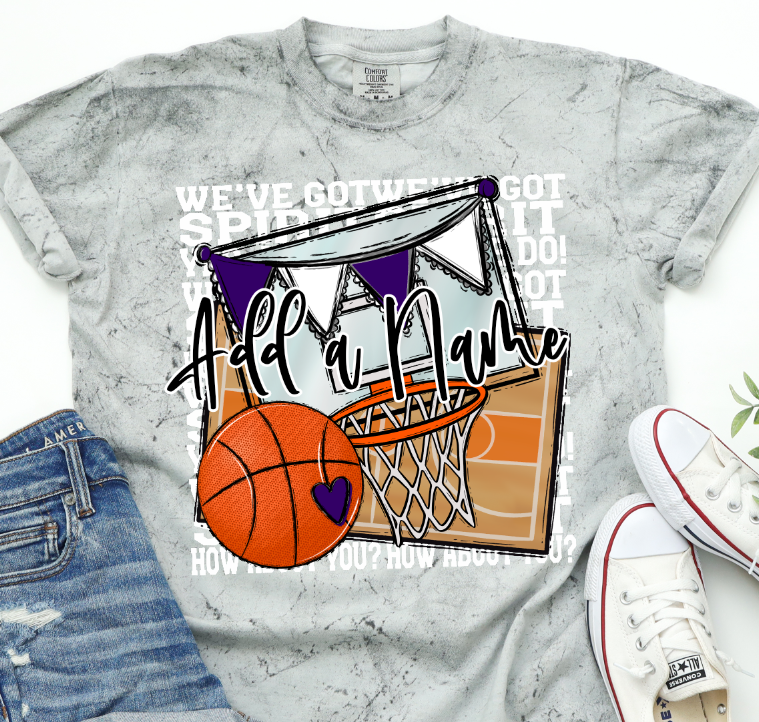 We've Got Spirit BASKETBALL - WHITE PRINT