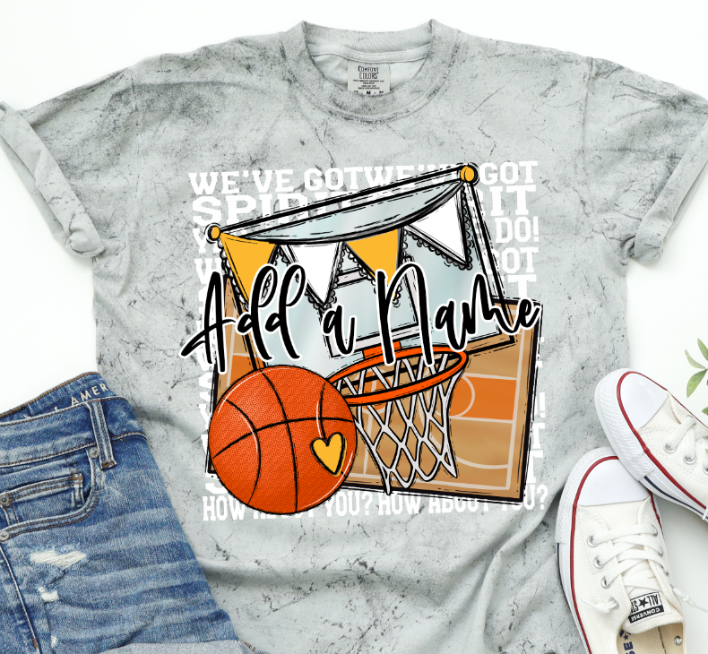 We've Got Spirit BASKETBALL - WHITE PRINT
