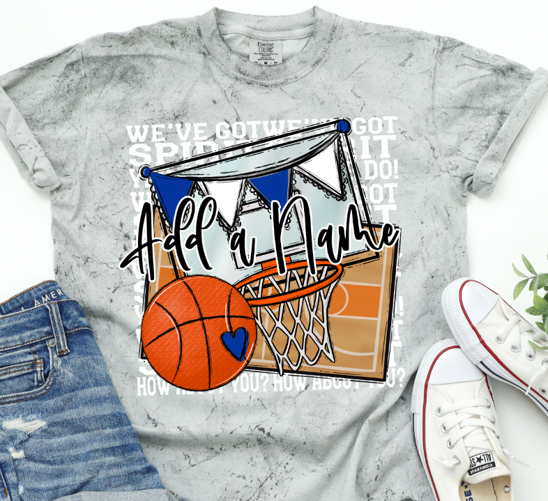 We've Got Spirit BASKETBALL - WHITE PRINT
