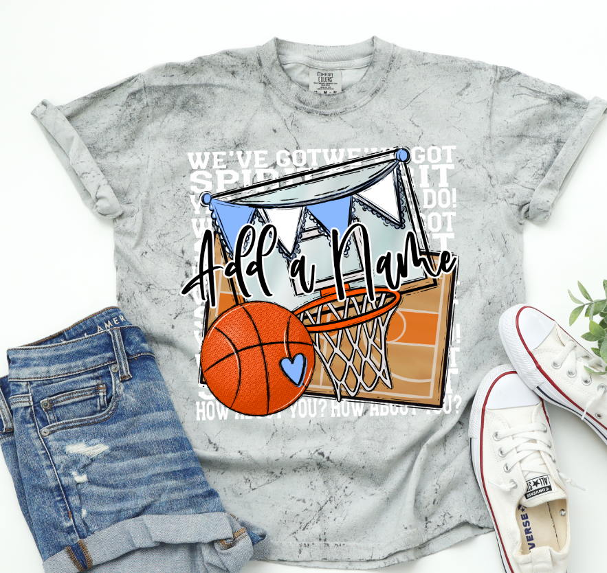 We've Got Spirit BASKETBALL - WHITE PRINT