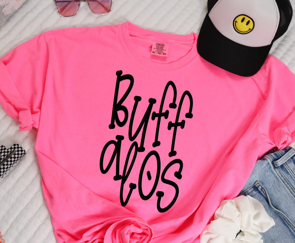 Funky Serif Mascot BUFFALOS - BUFFALOES