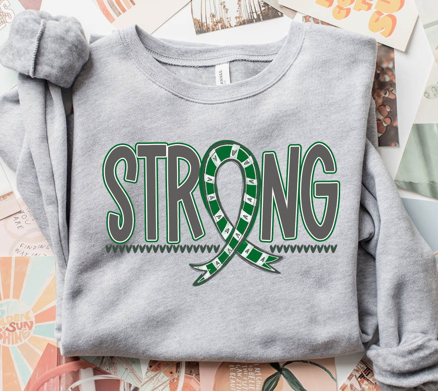 Awareness Ribbon KELLY BRIGHT GREEN