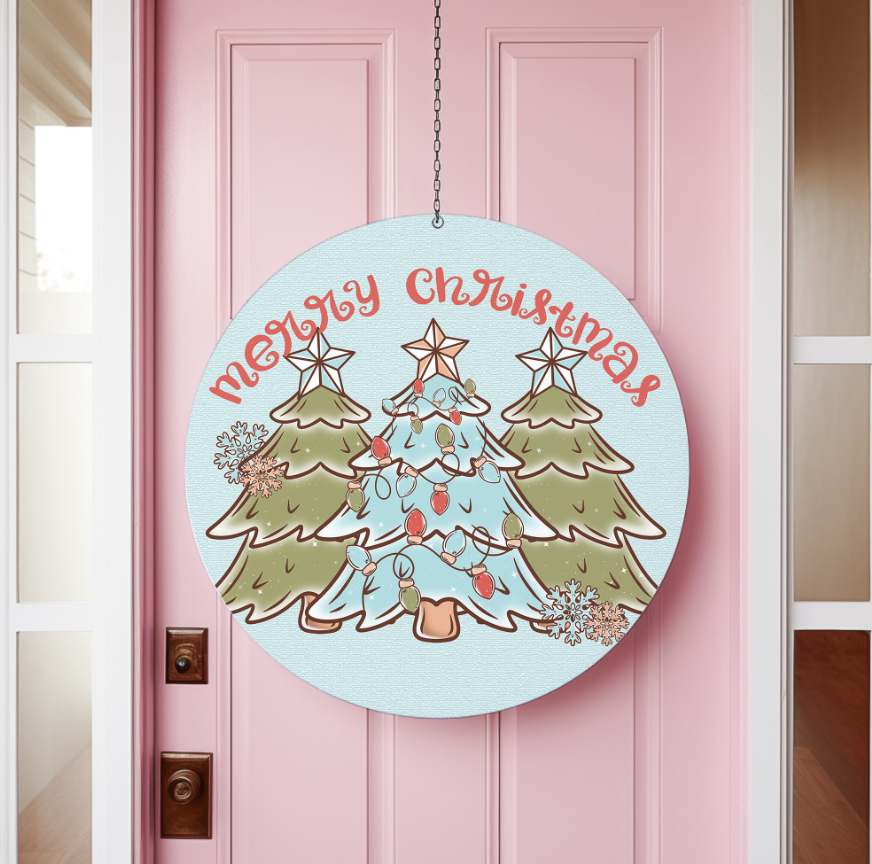 Boho Merry Christmas Ornament