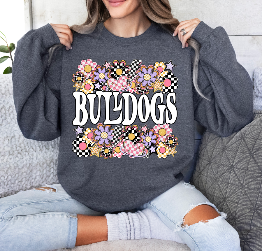 Funky Flowers Mascots BULLDOGS