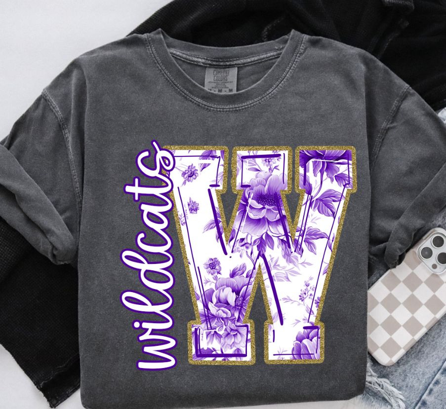 Purple Toile Alphabet Set - Includes Numbers