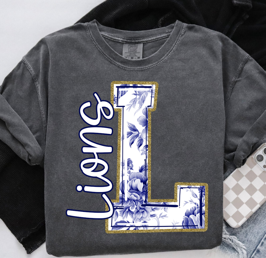 Navy Toile Alphabet Set - Includes Numbers